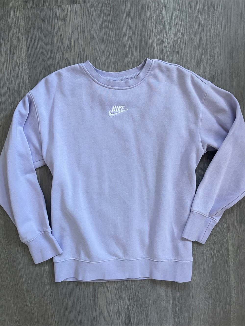 Nike Kids Girl Lavender Crew Sweatshirt